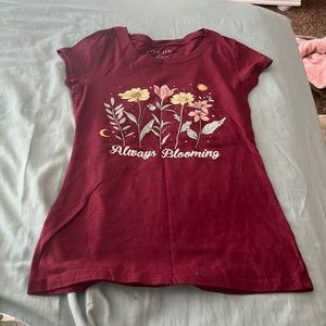 Red shirt multi color small